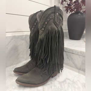 Fringed Western Boots
